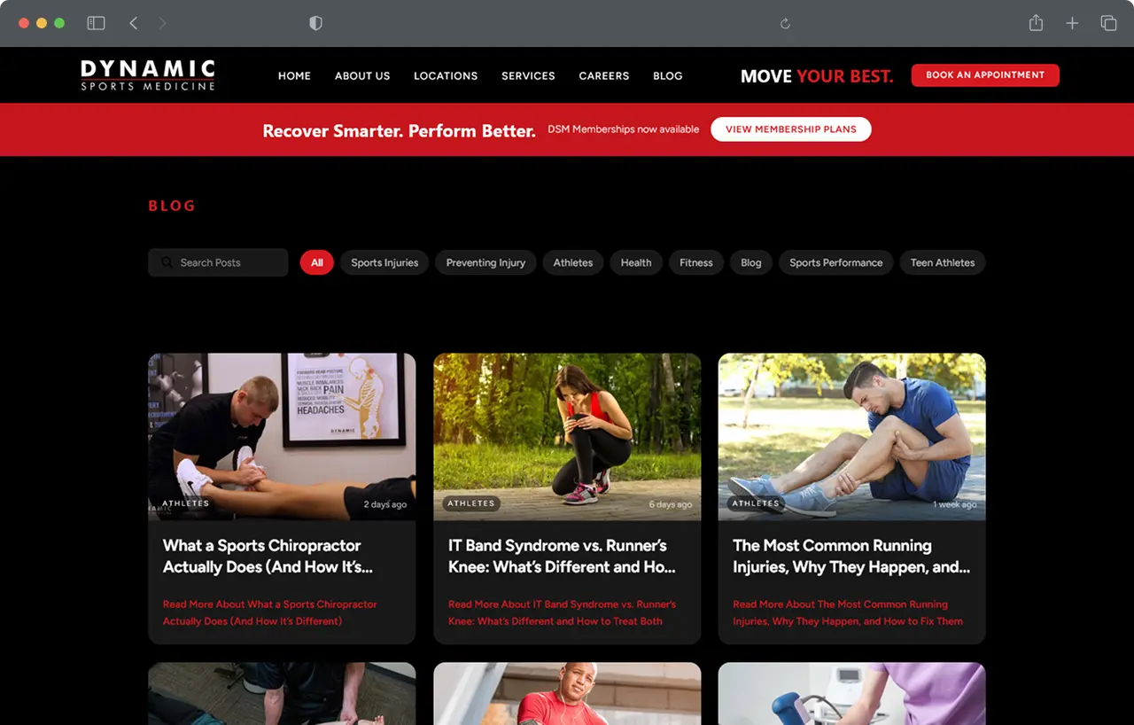Dynamic Sports Medicine — blog