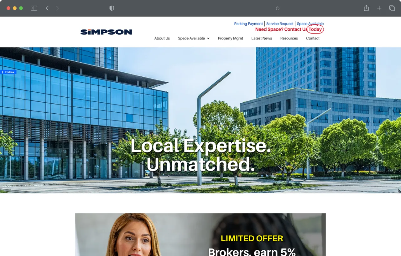 Simpson — old website