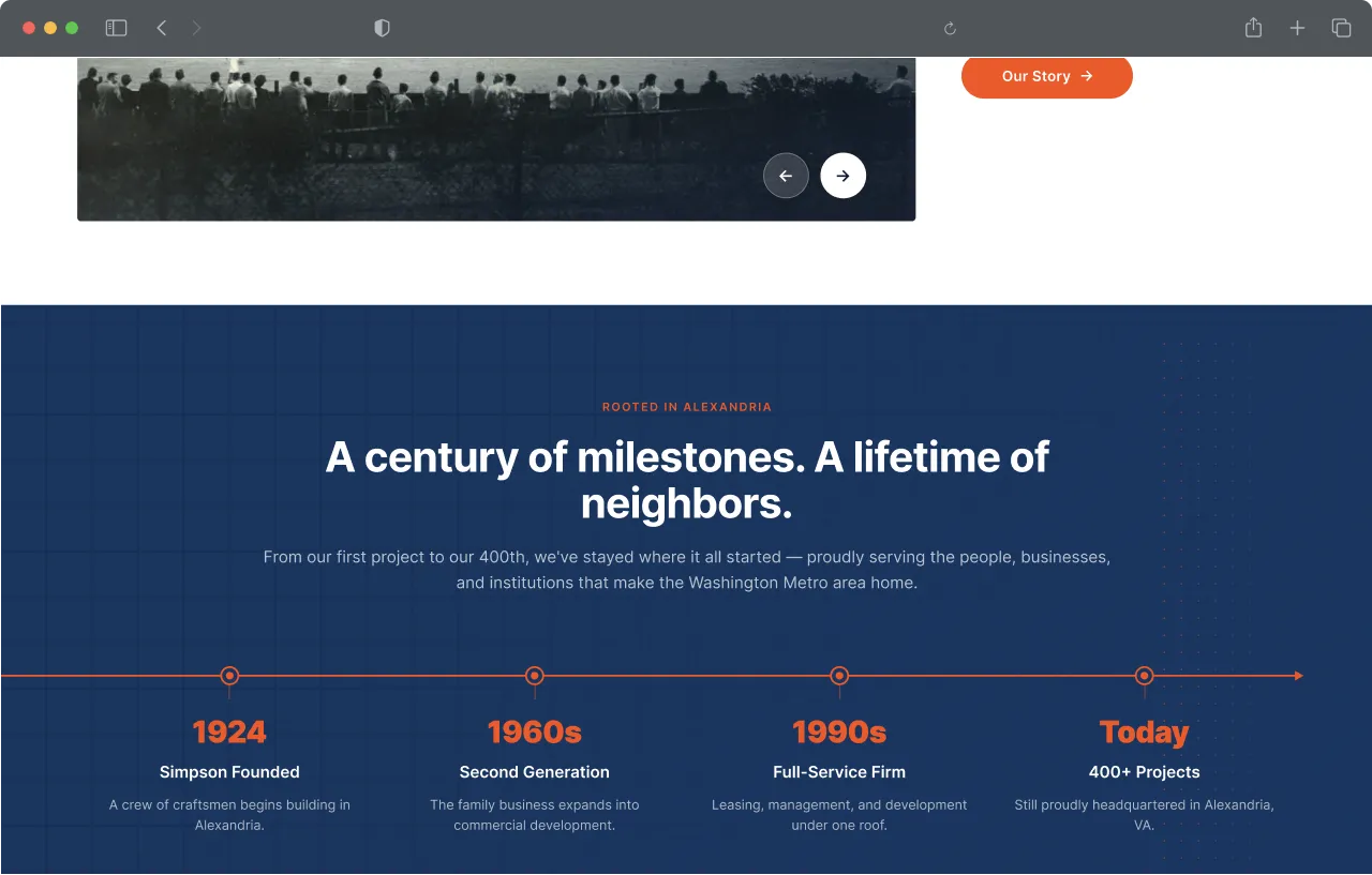 Simpson Real Estate — redesigned website